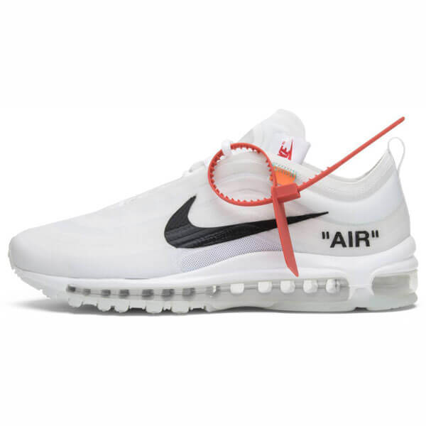 ナイキ オフ ホワイト スニーカー コピー ナイキ ランニングシューズ OFF-WHITE x  Air Max 97 OG The Ten WHITE 2017 AW FW 17AJ4585-001