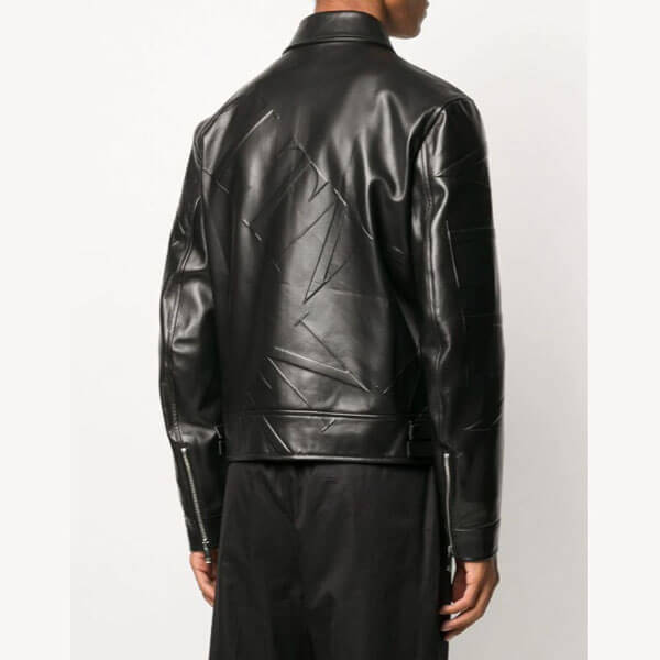 ヴァレンティノコピー レザー ジャケット VLTN GRID SMOOTH LEATHER JACKETC10J6MSLF5