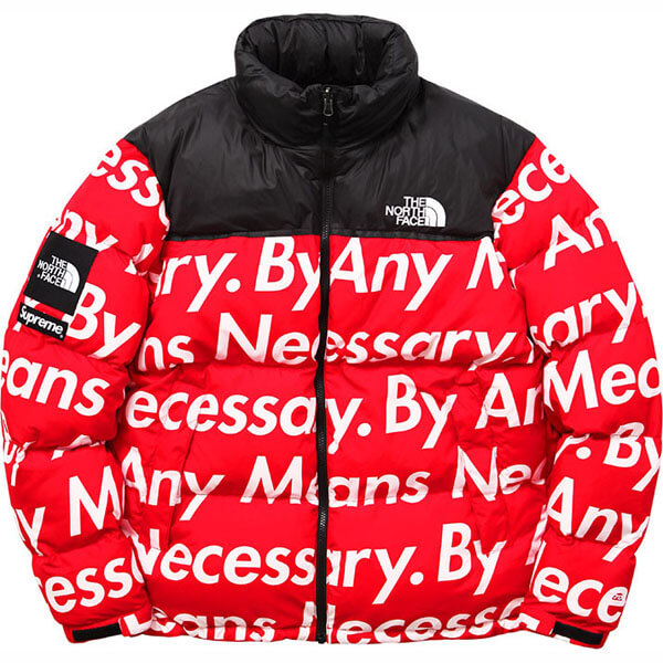 シュプリーム ノースフェイス 偽物 シュプリーム ノースフェイス By Any Means Nuptse Jacket201116CC01992