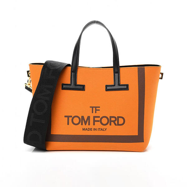 トムフォードコピー Canvas T Tote Bag Orange キャンバス トートバッグTF123