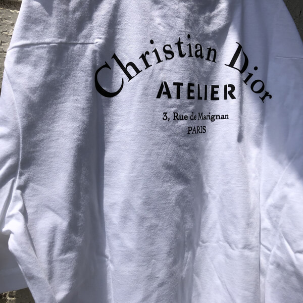 ルブタン ディオール Atelierディオール ロゴTシャツ コピー＊White 863J621I0533_C089