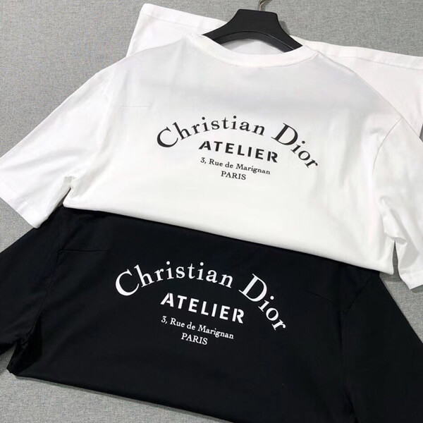 ルブタン ディオール Atelierディオール ロゴTシャツ コピー＊White 863J621I0533_C089