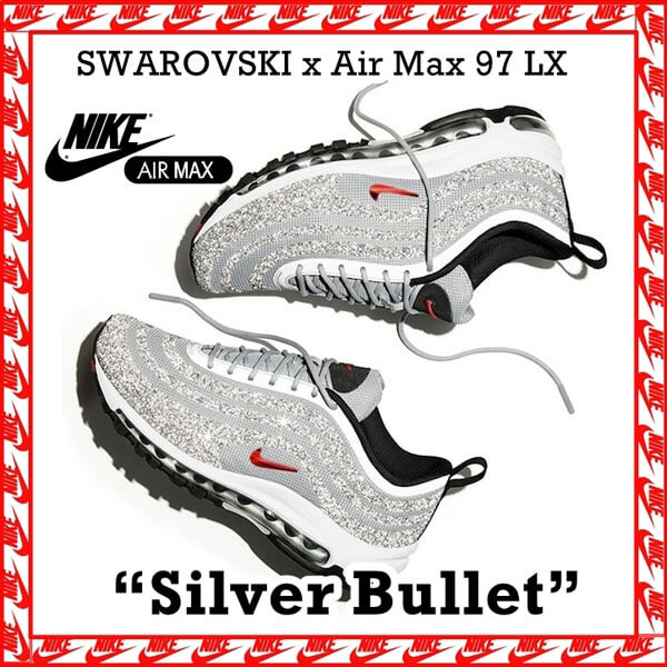 ★【ナイキ】コピー 超激レア Air Max 97 LX Swarovski Silver Bullet 927508-002