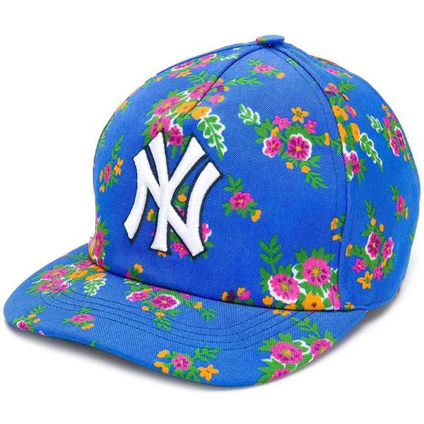 累積売上総額第１位【グッチ★21春夏】コピー NY YANKEES FLORAL CAP 5385623HE37