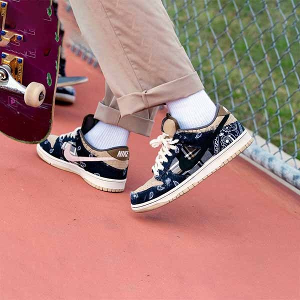 大人気コラボ！【ナイキ トラビスダンク 偽物】 DUNK LOW×TRAVIS SCOTT コラボ入手困難トラビス ダンク ロー CT5053-001