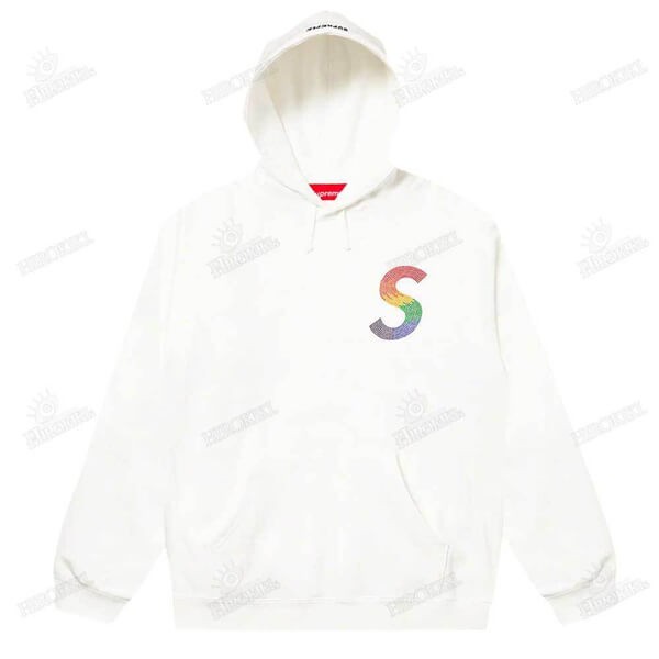 21SS /シュプリーム フーディ コピー Swarovski S Logo Hooded Sweatshirt Sロゴ 21060964