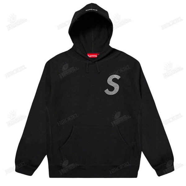 21SS /シュプリーム フーディ コピー Swarovski S Logo Hooded Sweatshirt Sロゴ 21060964