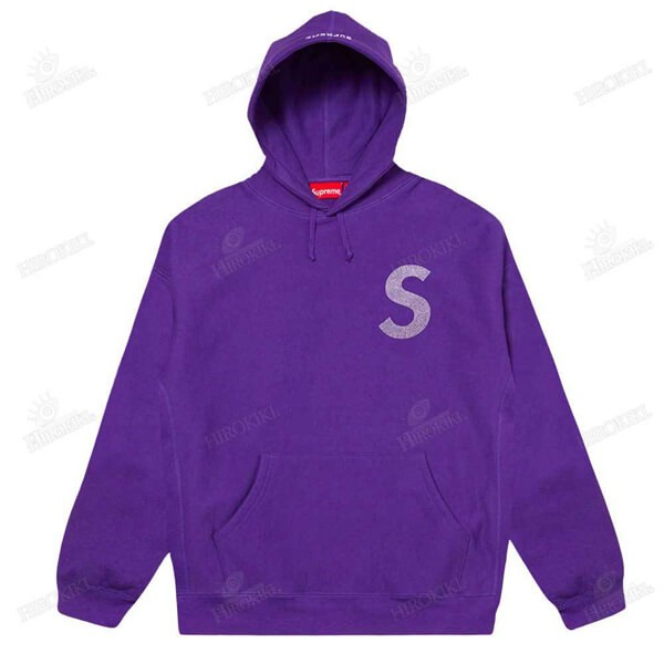 21SS /シュプリーム フーディ コピー Swarovski S Logo Hooded Sweatshirt Sロゴ 21060964