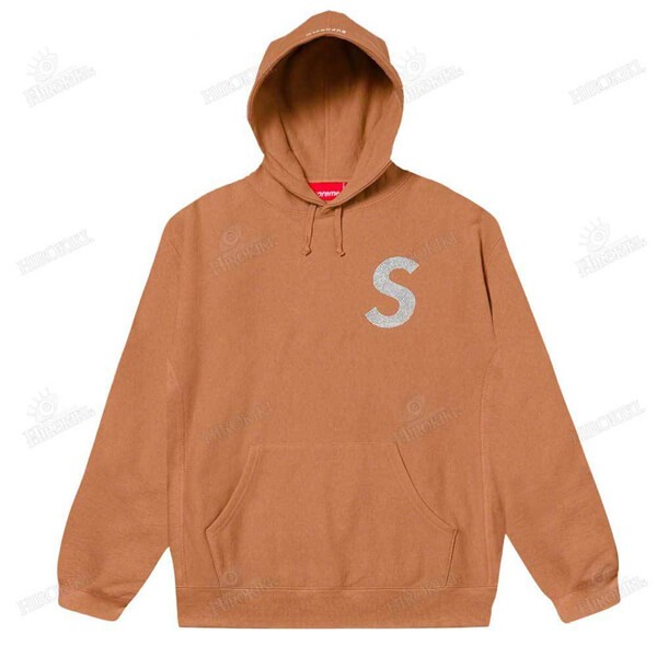 21SS /シュプリーム フーディ コピー Swarovski S Logo Hooded Sweatshirt Sロゴ 21060964