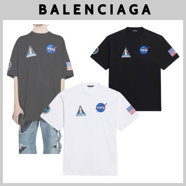 限定コラボ♪【バレンシアガ Tシャツ コピー】× NASA スペース ロゴTシャツ 21062520