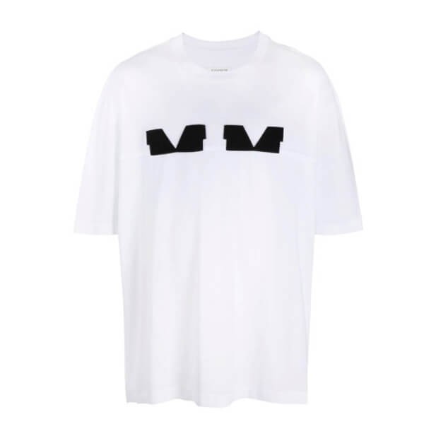 【メゾンマルジェラ Tシャツ 偽物】MM パッチ コットン 半袖Tシャツ/ ホワイト 21072115