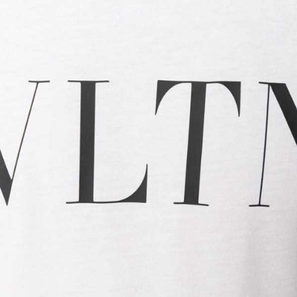 ヴァレンティノ 半袖 Tシャツ 偽物SV3MG10V3LE★VLTN ロゴ Tシャツ★クルーネック カットソー 2色