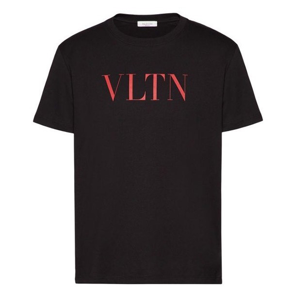 ヴァレンティノ ロゴ Tシャツ 偽物★VLTN ロゴ Tシャツ★クルーネックカットソー TV3MG10V3LE 2色