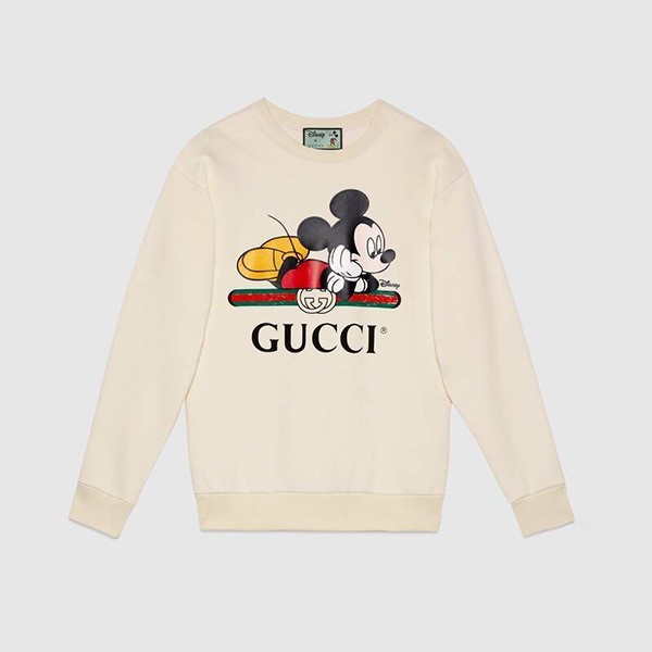 Disney x グッチ ミッキーマウス 偽物 オーバーサイズ スウェットシャツ 469250 XJB8C 5412