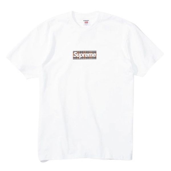 シュプリーム 偽物バーバリー Tシャツ Box Logo Tee ボックスロゴ 2色 22031614