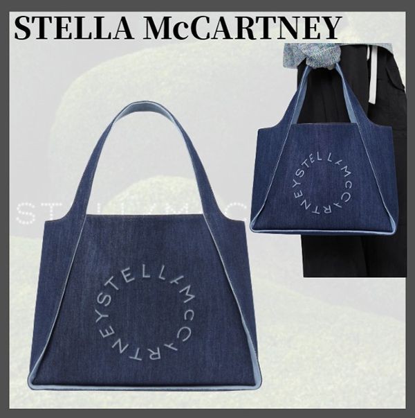 【Stella McCartney】ステラロゴ エコ デニム トートバッグ 偽物 502793WP00104005