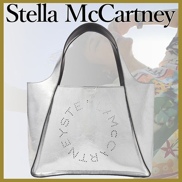 【22SS】Stella McCARTNEY ステラ ロゴ クロスボディ偽物 シルバー 513860W700198101