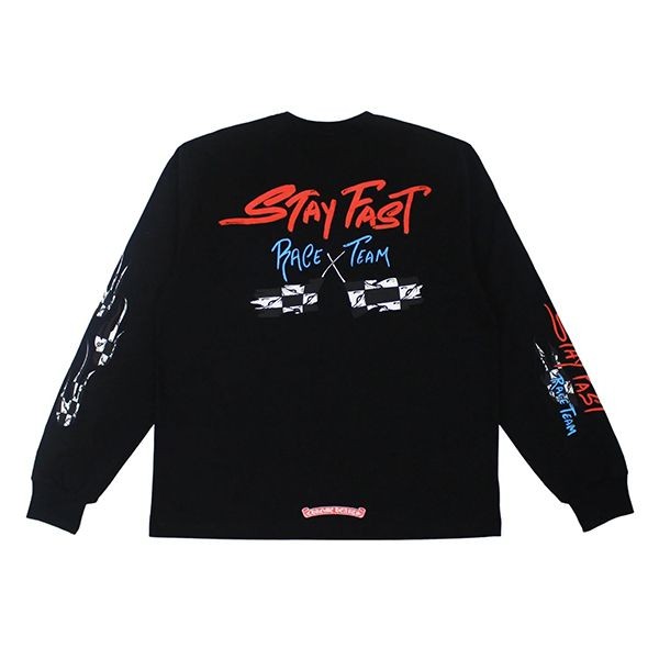 ★クロムハーツ★マティボーイ 偽物 Stay Fast 長袖 Tシャツ